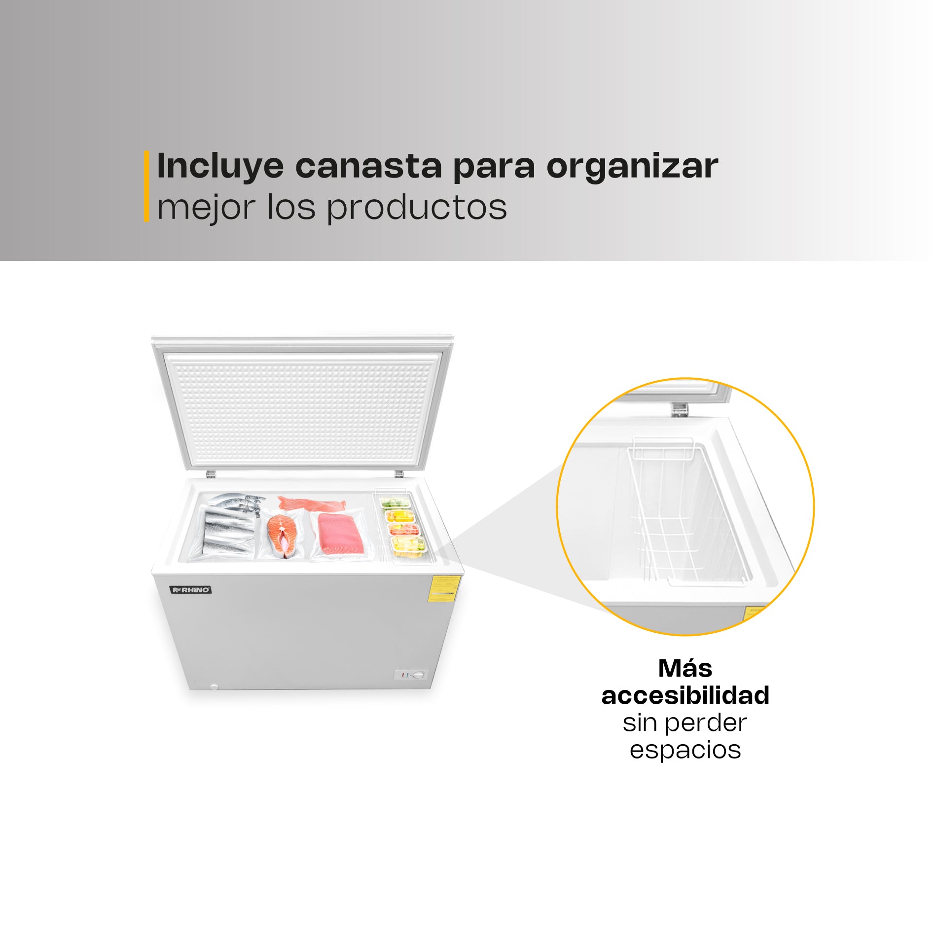 Congelador Horizontal 7 Pies Rhino CONGECO-7
