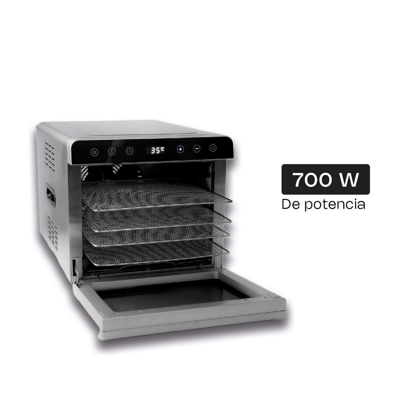 Deshidratador de Alimentos 700 W 6 Charolas Rhino DESALI-6