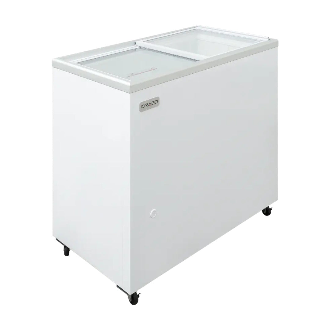 Congelador Plano 2 Puertas Cristal 6.9 Pies Drago CHPP-200
