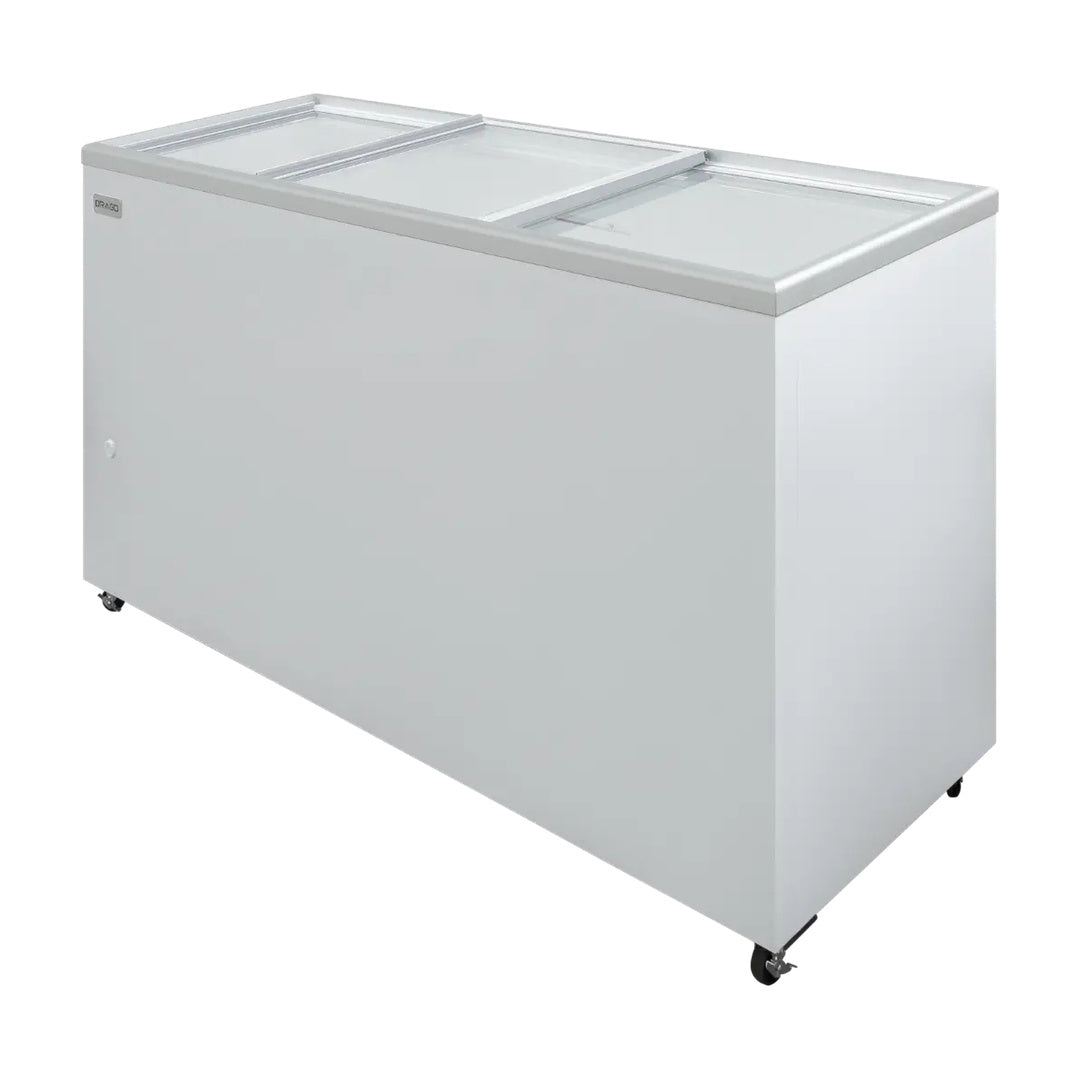 Congelador Plano 3 Puertas Cristal 12.1 Pies c Drago CHPP-350