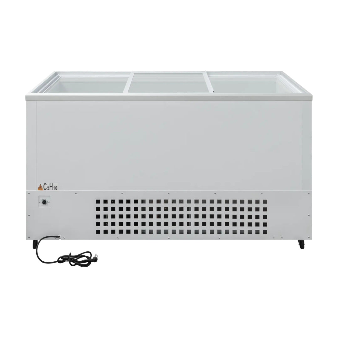 Congelador Plano 3 Puertas Cristal 12.1 Pies c Drago CHPP-350