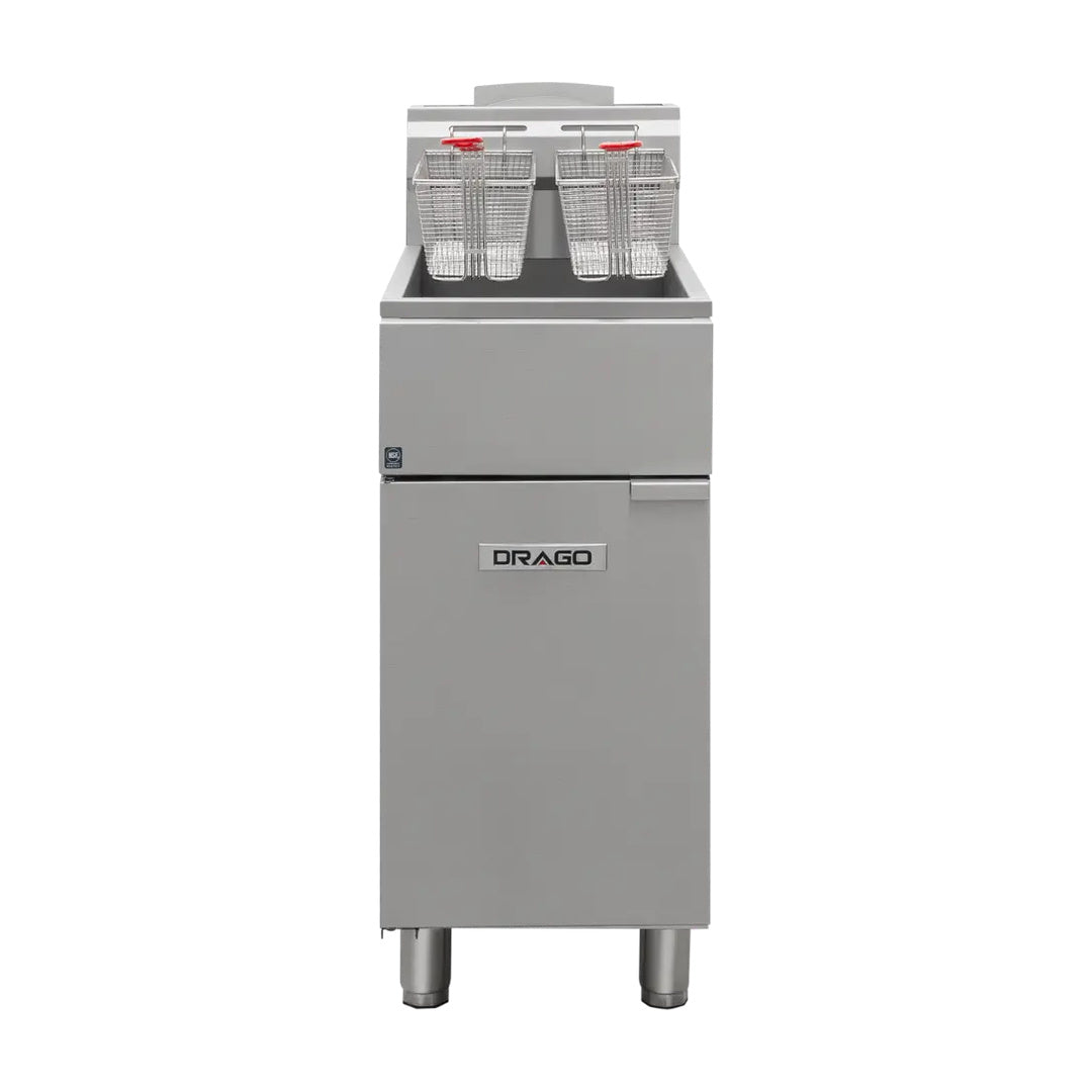 Freidora a gas de 16 litros modelo FG-16 RS Drago GFR-216-04 / GFR-216-09