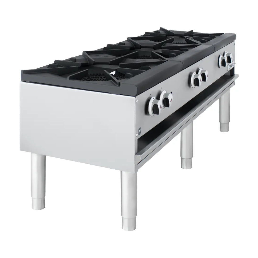 Estufón 3 Secciones Horizontal Patas Largas a Gas Drago GNFO-03-VSH / GPFO-03-HSH
