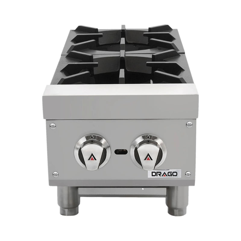 Parrilla de 2 quemadores modelo CG-20 Drago GNPA-200-V / GPPA-200-V