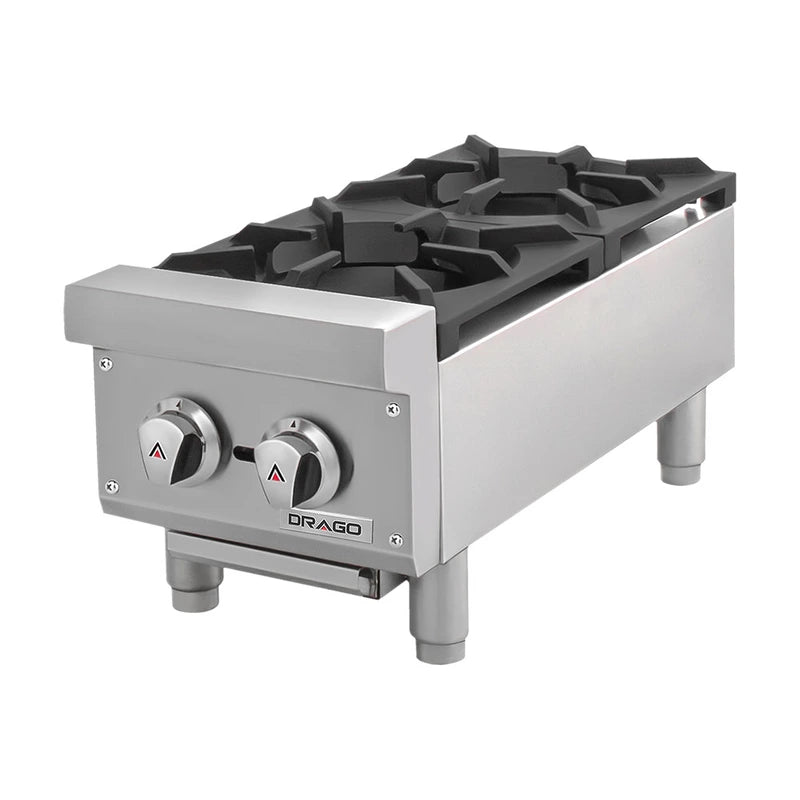 Parrilla de 2 quemadores modelo CG-20 Drago GNPA-200-V / GPPA-200-V