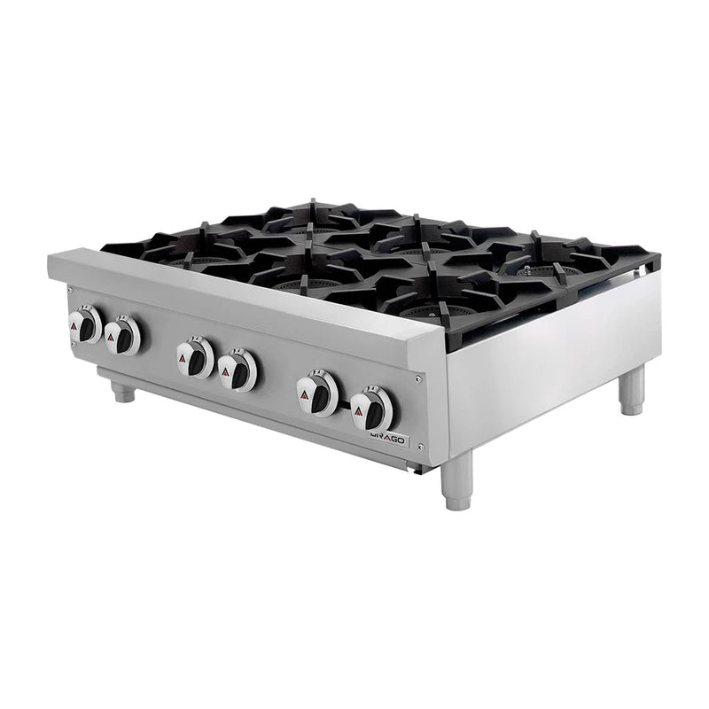 Parrilla de 6 quemadores modelo CG-60 Drago GNPA-600-V / GPPA-600-V