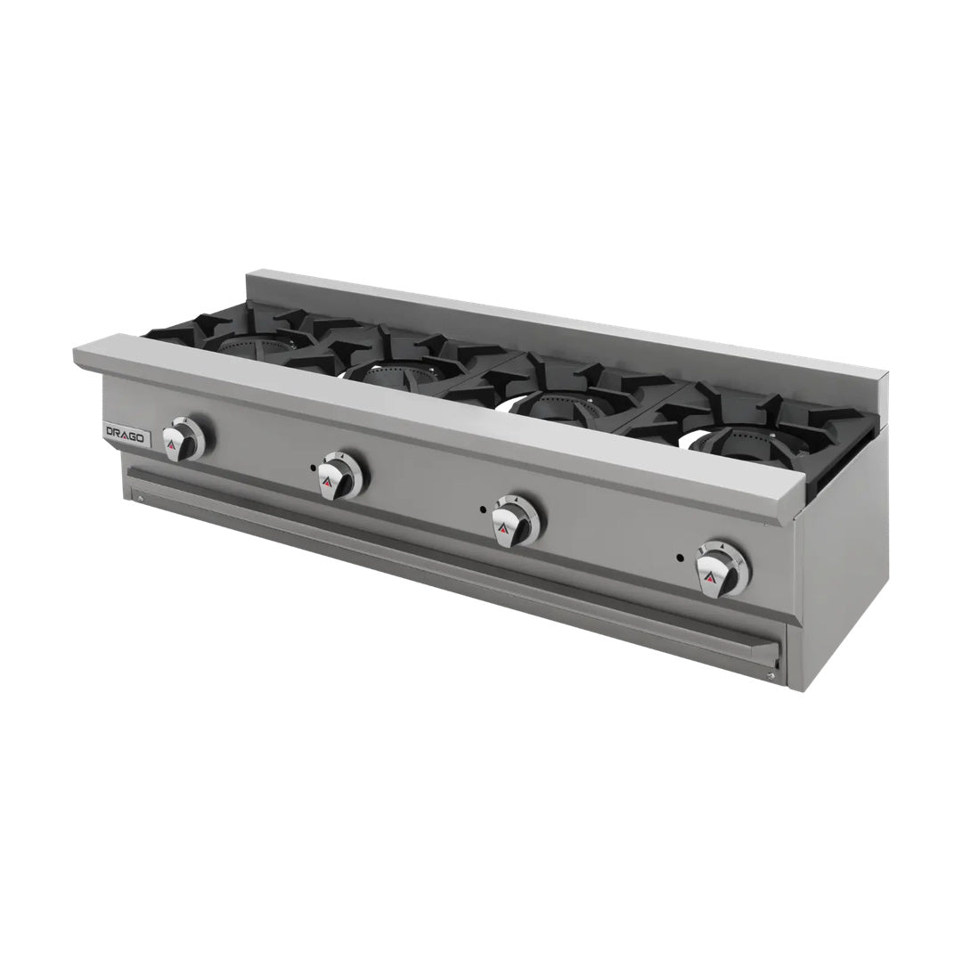 Parrilla de 4 quemadores linea slim Drago modelo CG-40-SLIM