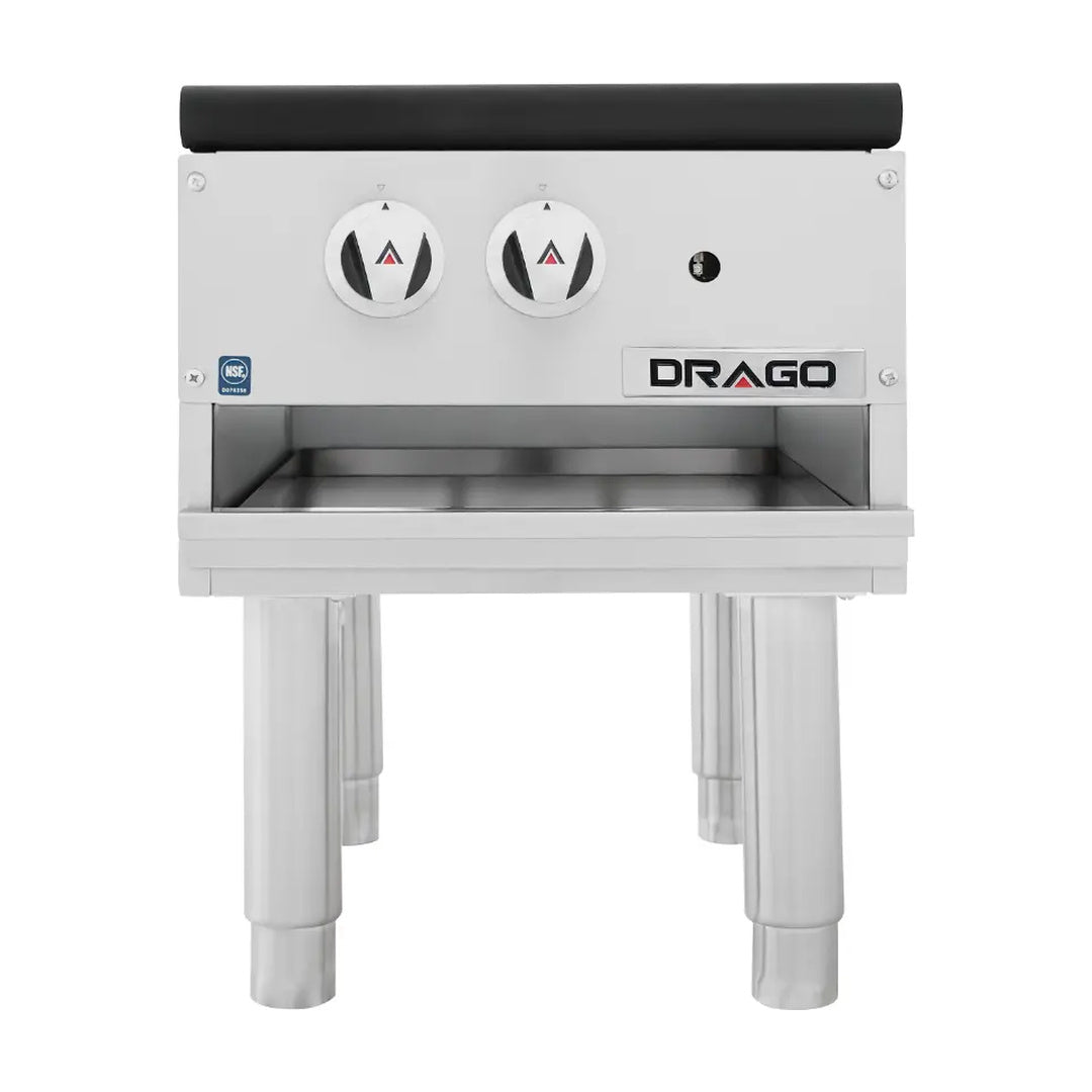 Estufón de 1 sección patas largas a gas Drago GPFO-01-SH / GNFO-01-SH