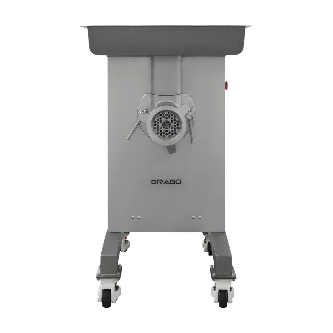 Molino de carne MC-32P-4HP de acero inoxidable 4hp con pedestal Drago MC-32P-4HP