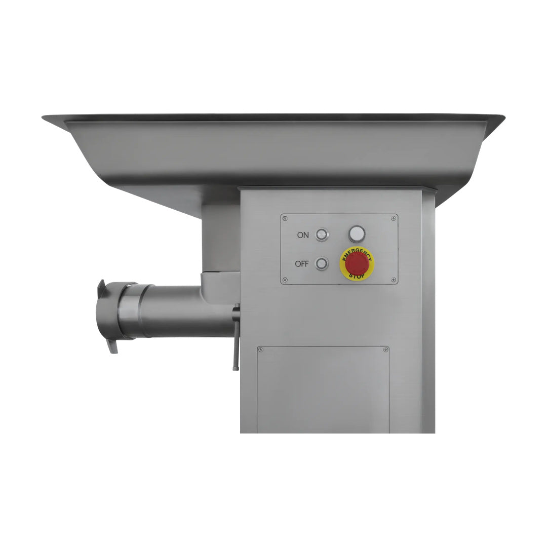 Molino de carne MC-32P-4HP de acero inoxidable 4hp con pedestal Drago MC-32P-4HP