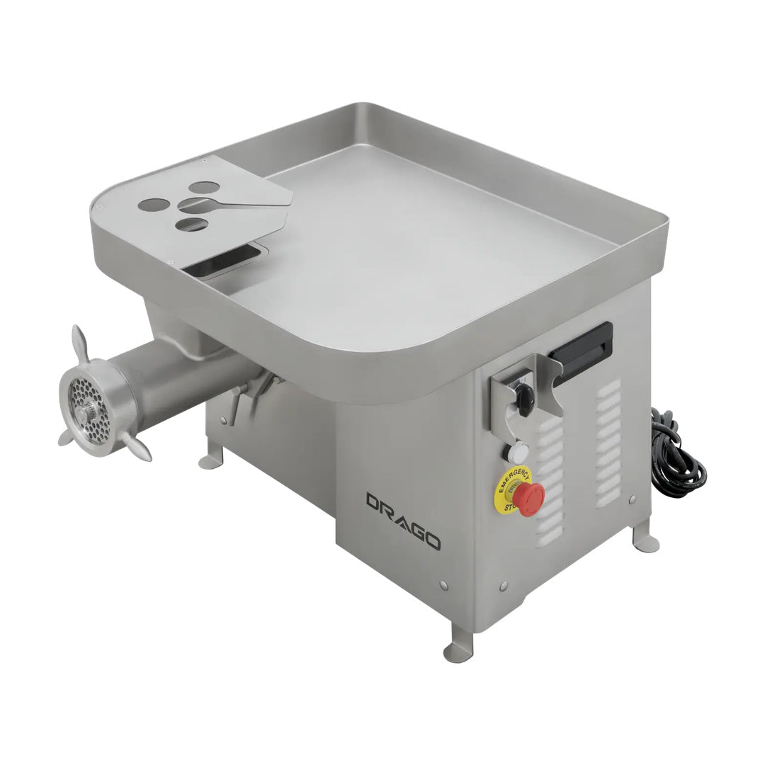 Molino de carne MC-32 de acero inoxidable 1.5hp Drago MC-32