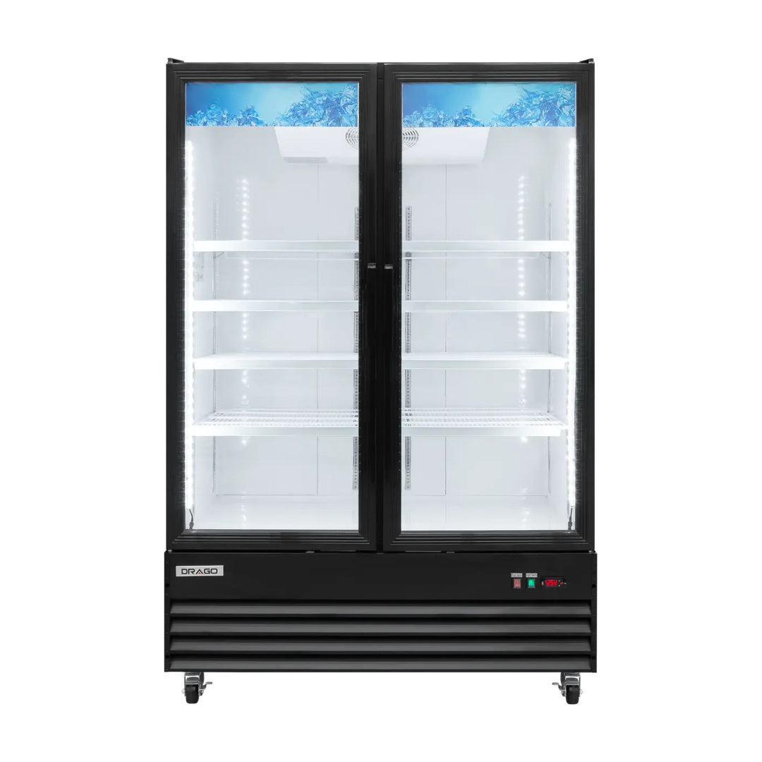 Refrigerador Comercial 2 Puertas de cristal 1,123 L Drago RVC-2PC-1123