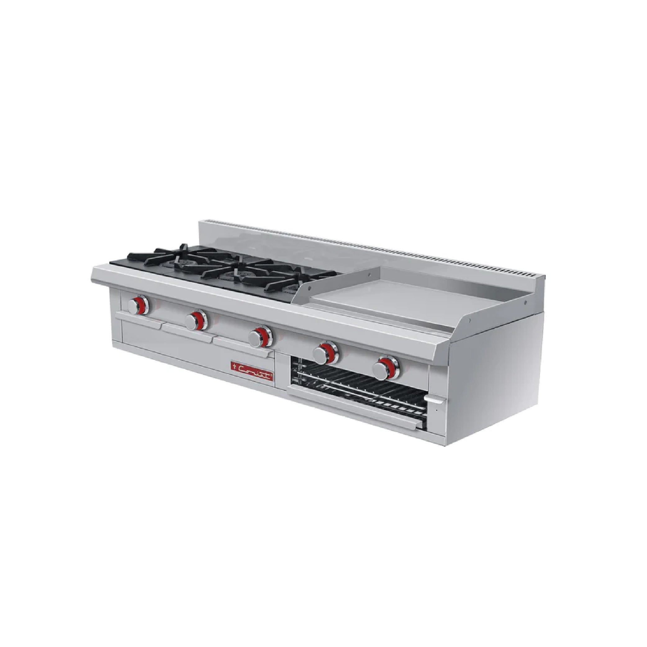 Estufa a gas con 3 quemadores Coriat Modelo EC-3-Grill Petit de mesa