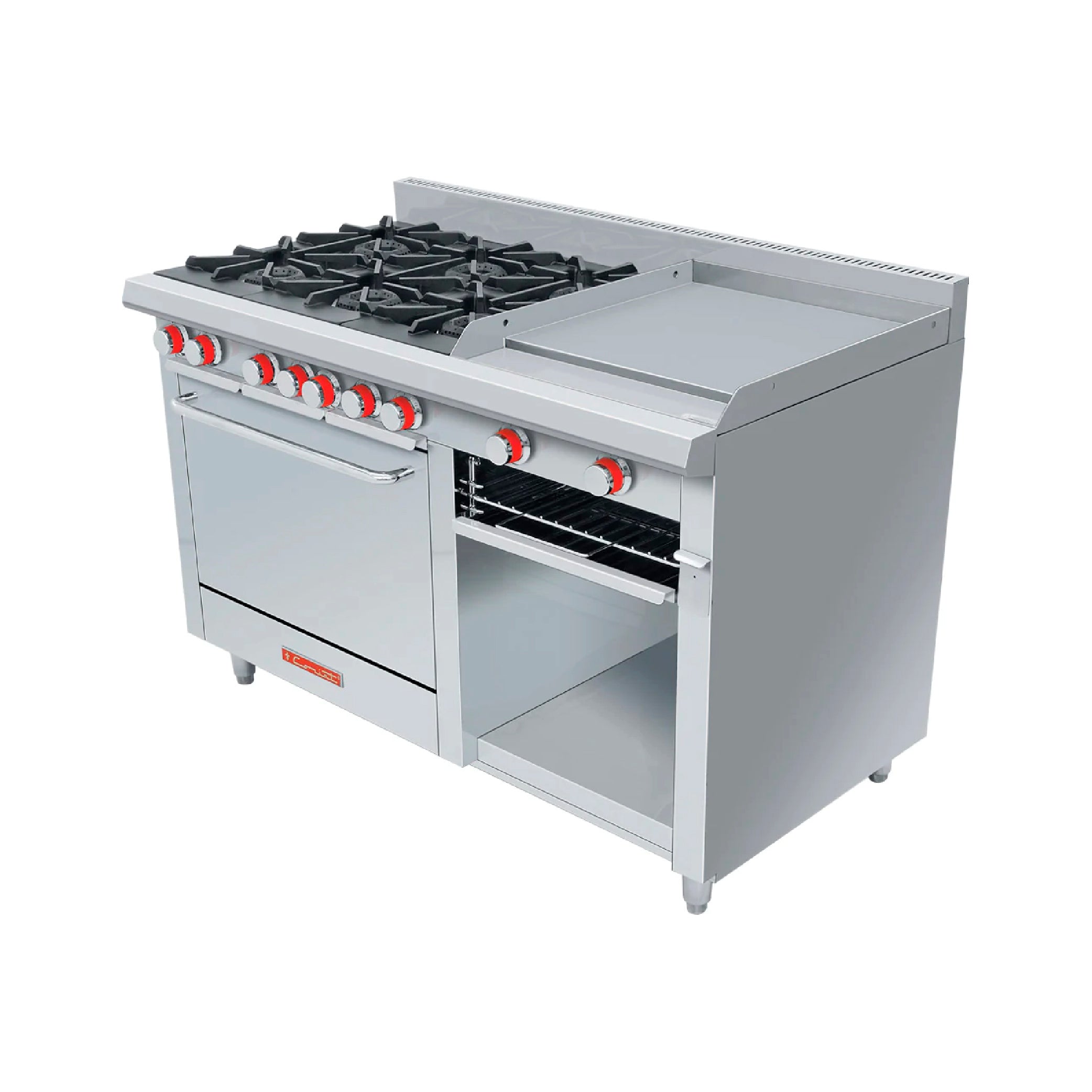 Estufa a gas Coriat modelo EC-6-H-Grill de Piso Máster