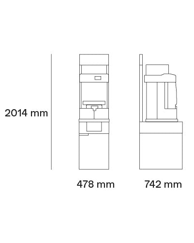 Exprimidor de juegos profesional Versatile Star Juice Corner Slim (BH) Zumex
