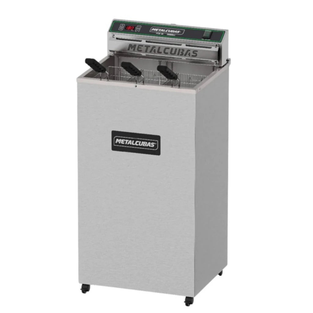 Freidora Industrial Eléctrica 8 KW 220V 18L Metalcubas FOE18P
