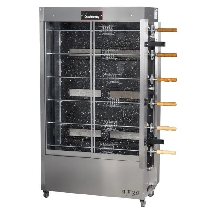 Rosticero Para 30 Pollos Acero Inoxidable E Acero Sae Gastromaq AF30G2