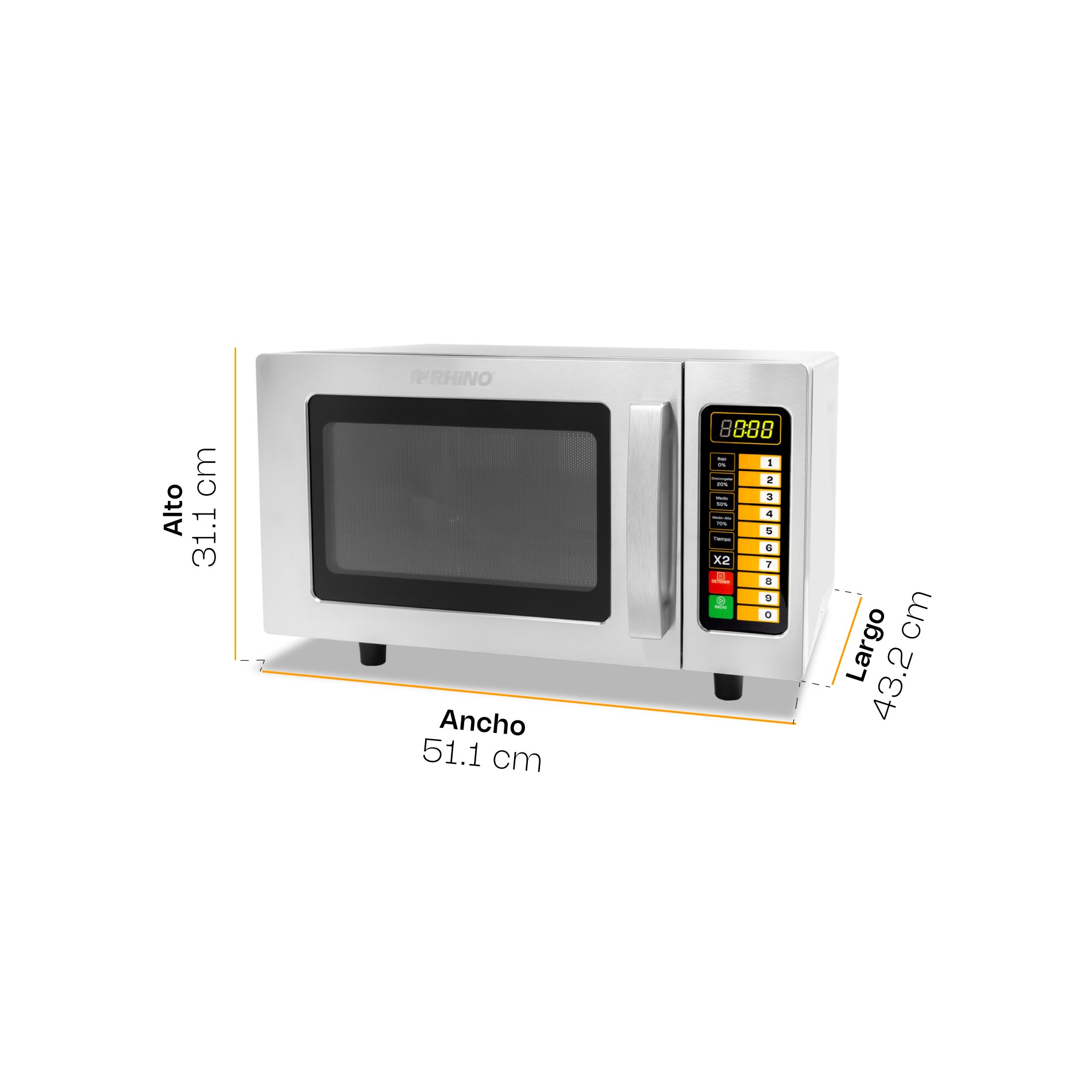 Horno de Microondas Digital 0.9 pies Rhino HOMIC-09D