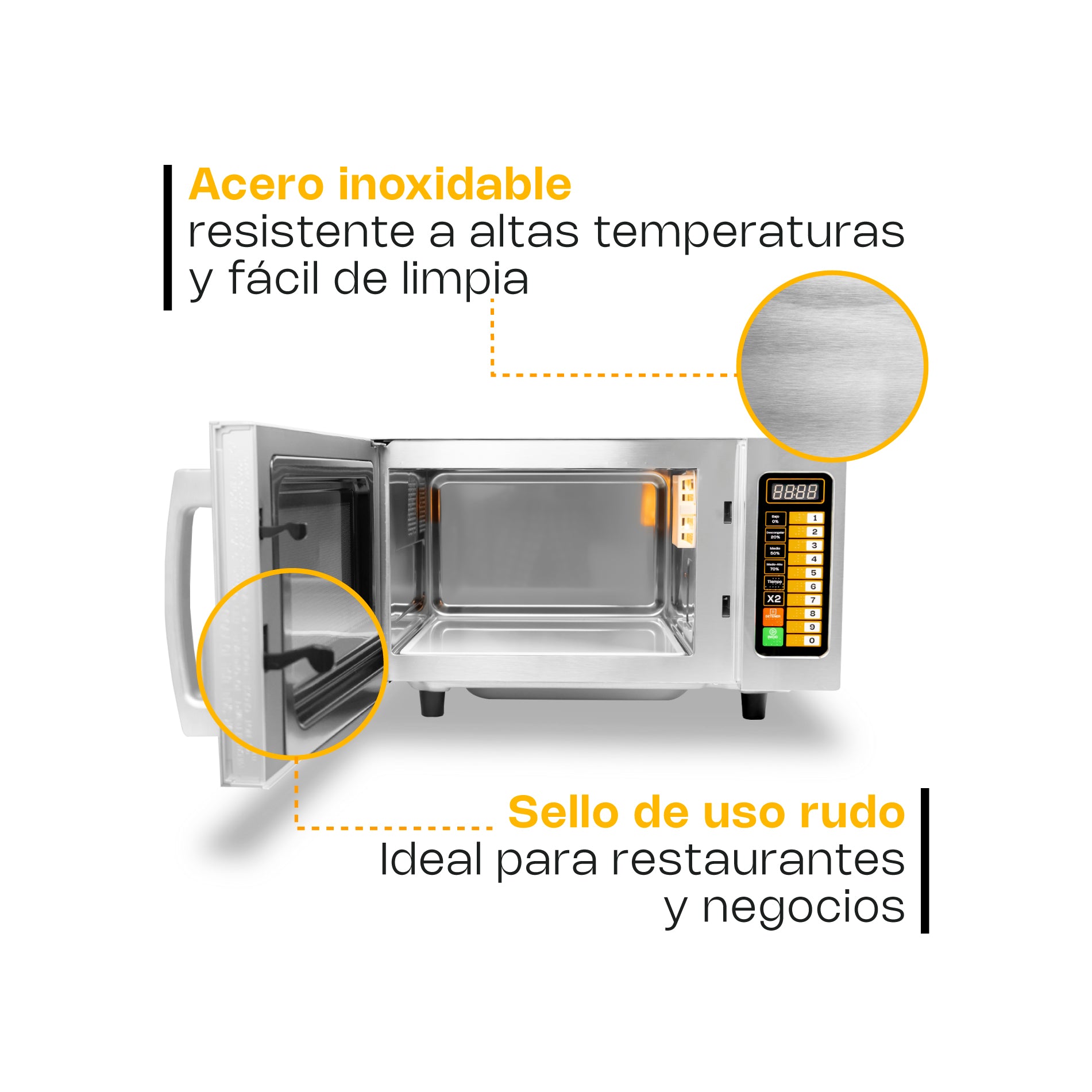 Horno de Microondas Digital 0.9 pies Rhino HOMIC-09D