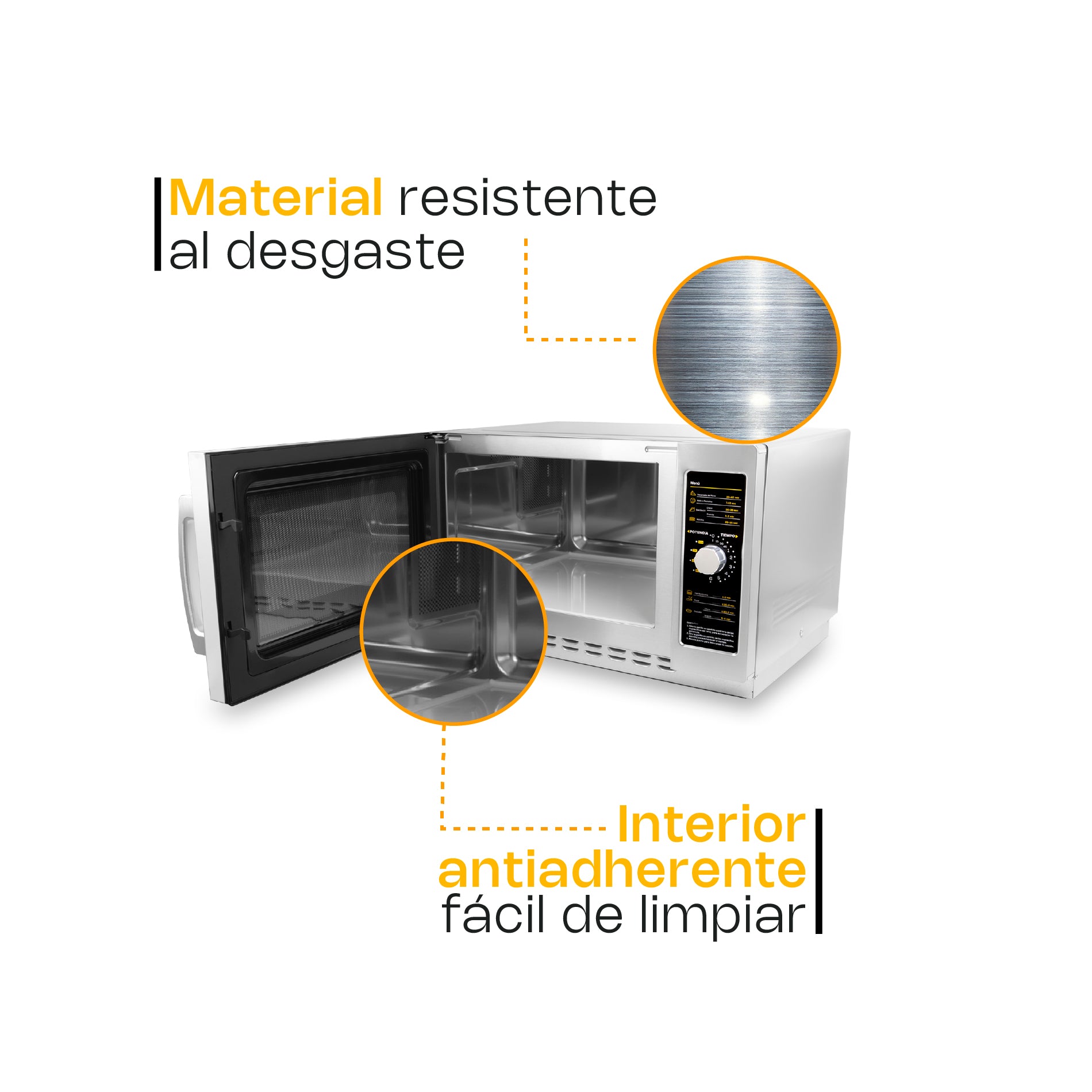 Horno de Microondas Análogo 1.2 pies Rhino HOMIC-12A