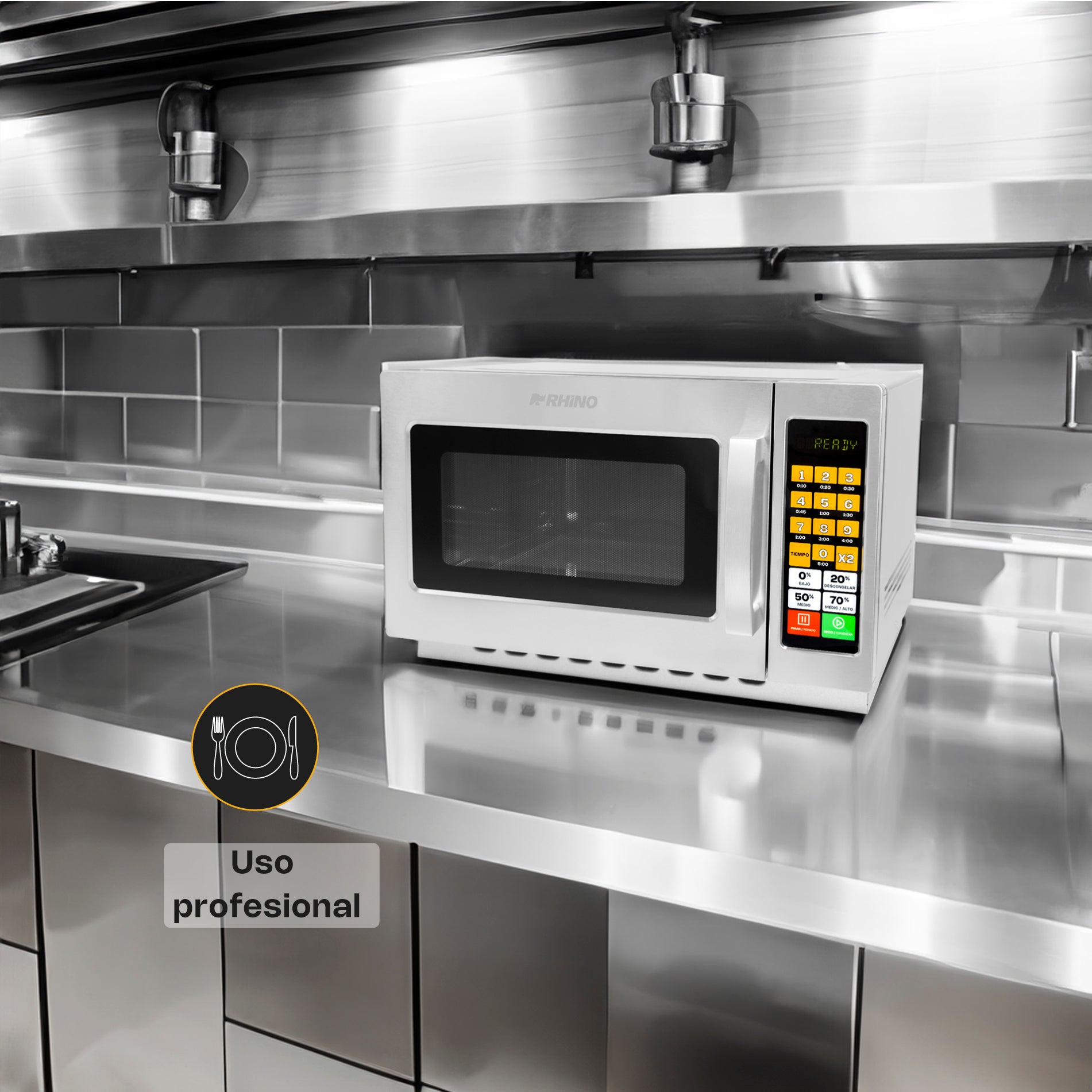 Horno de Microondas Digital 1.2 pies Rhino HOMIC-12D