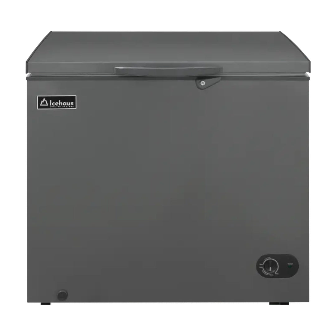 Congelador y refrigerador tapa de cofre de 7 Pies color gris Icehaus CTC-07-G