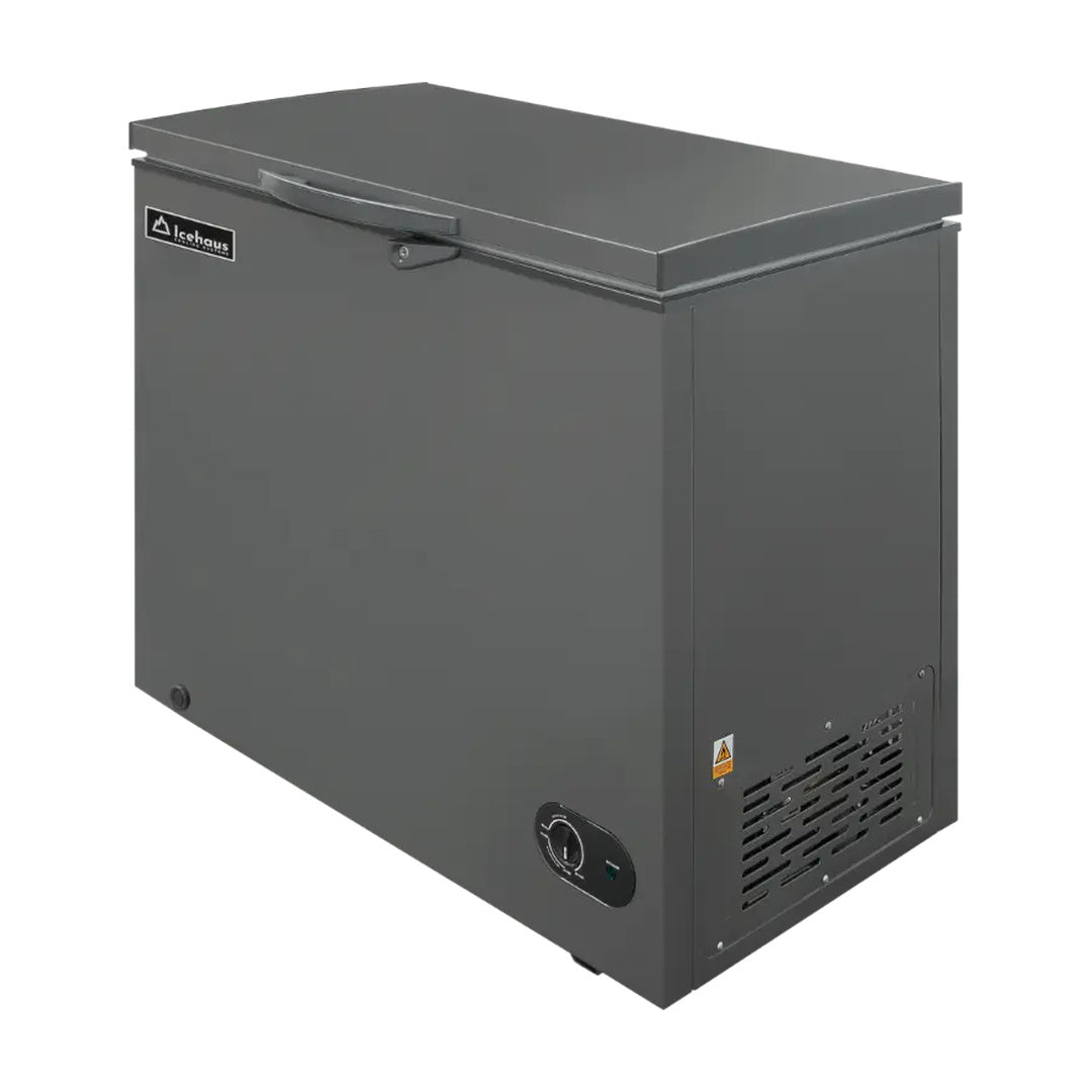 Congelador y refrigerador tapa de cofre de 7 Pies color gris Icehaus CTC-07-G