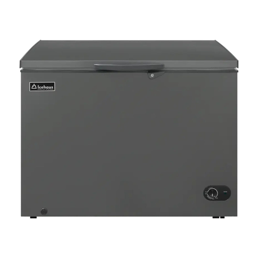 Congelador y refrigerador tapa de cofre de 10 Pies color gris Icehaus CTC-10-G