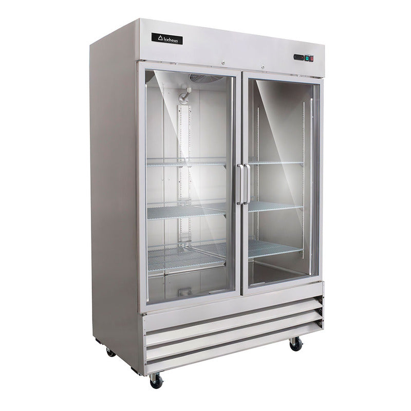 Congelador 2 puertas de cristal Icehaus modelo CV-2PC-SS-01