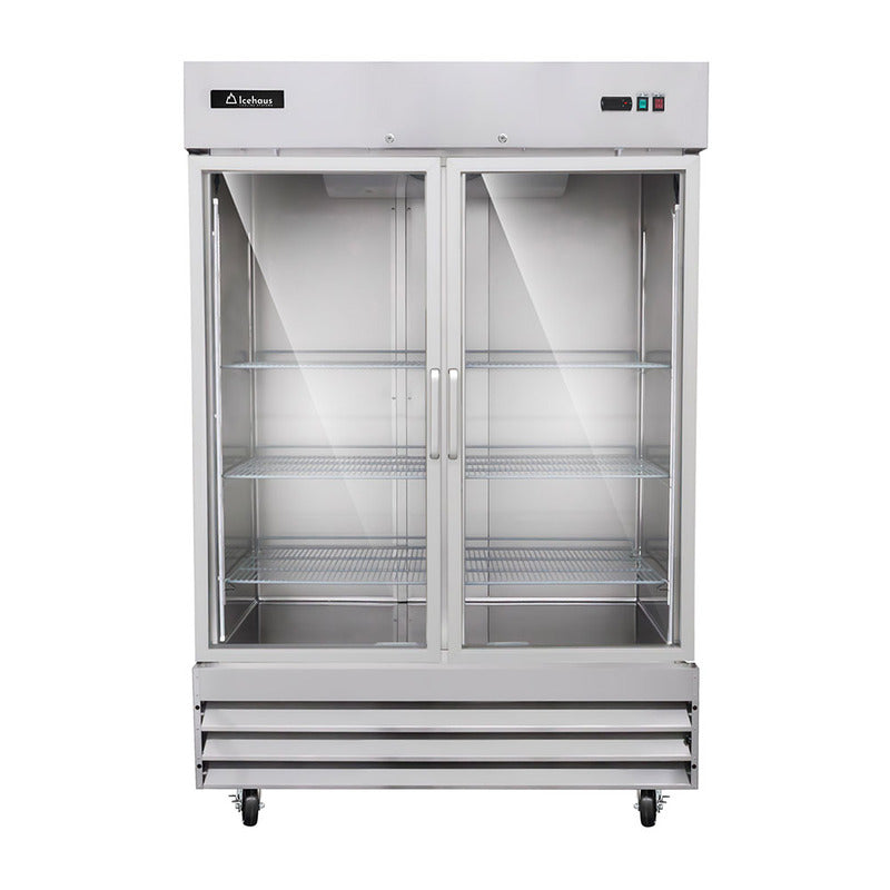 Congelador 2 puertas de cristal Icehaus modelo CV-2PC-SS-01