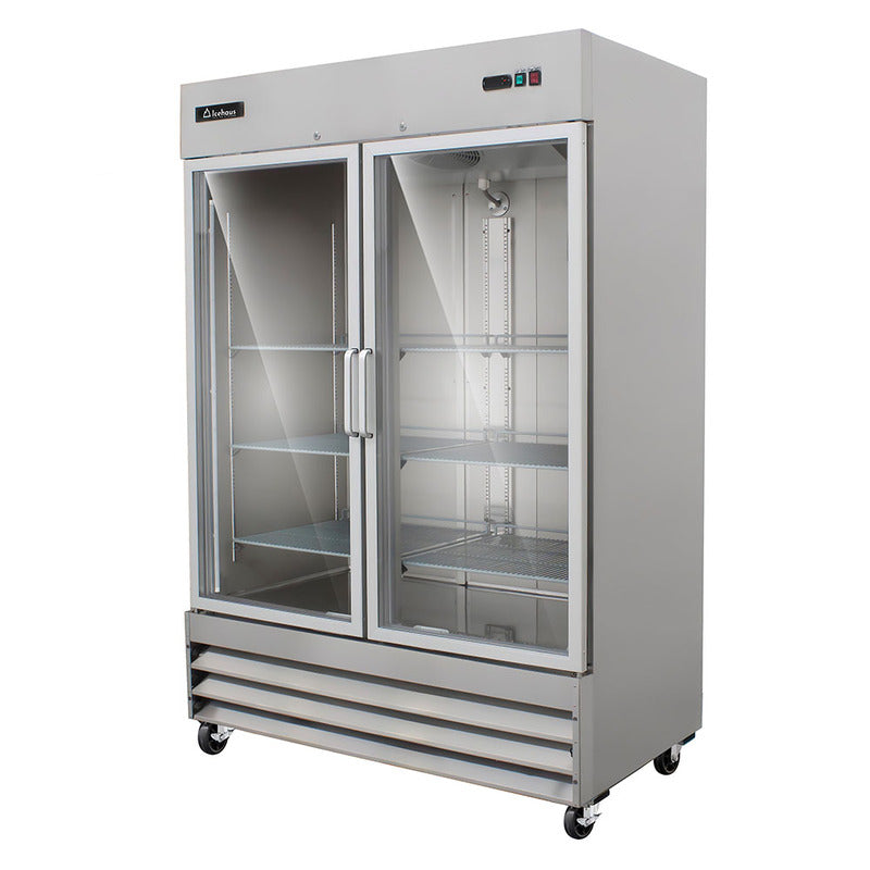 Congelador 2 puertas de cristal Icehaus modelo CV-2PC-SS-01