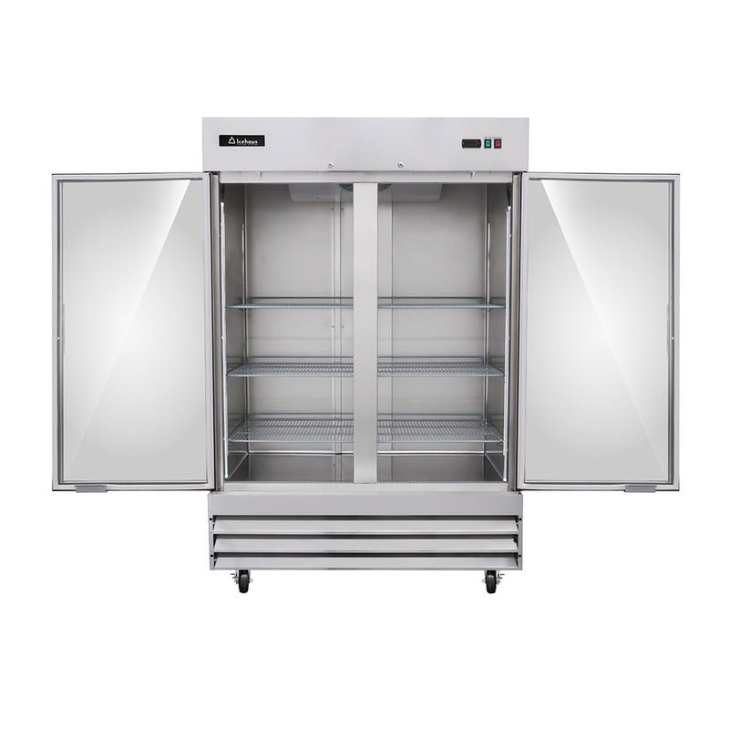 Congelador 2 puertas de cristal Icehaus modelo CV-2PC-SS-01