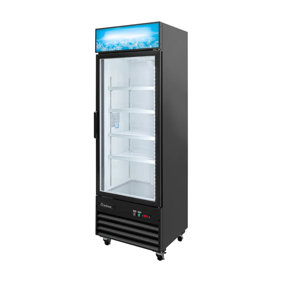 Congelador comercial 1 puerta de cristal de 365L Icehaus CVC12-1PC-365