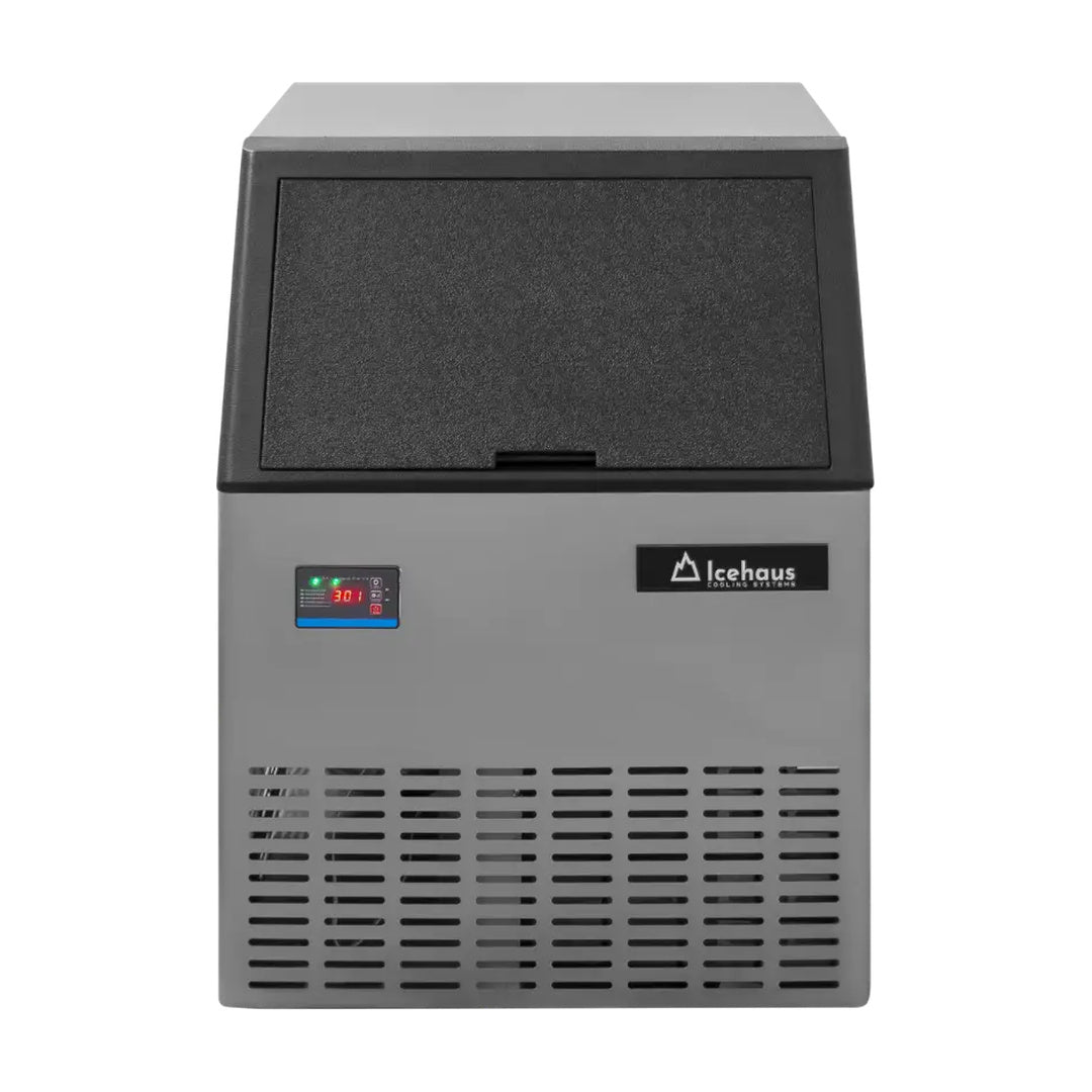 Máquina de hielo de 127 kg a 21°C temperatura ambiente Icehaus MH-127-BB