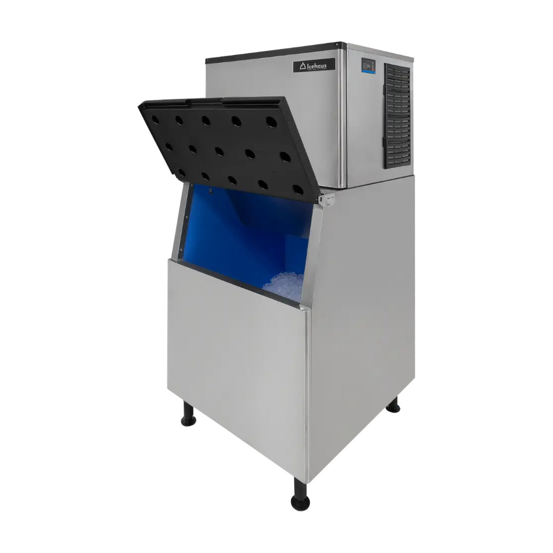 Máquina de hielo de 240 kg a 21°C temperatura ambiente Icehaus MH-240-MD