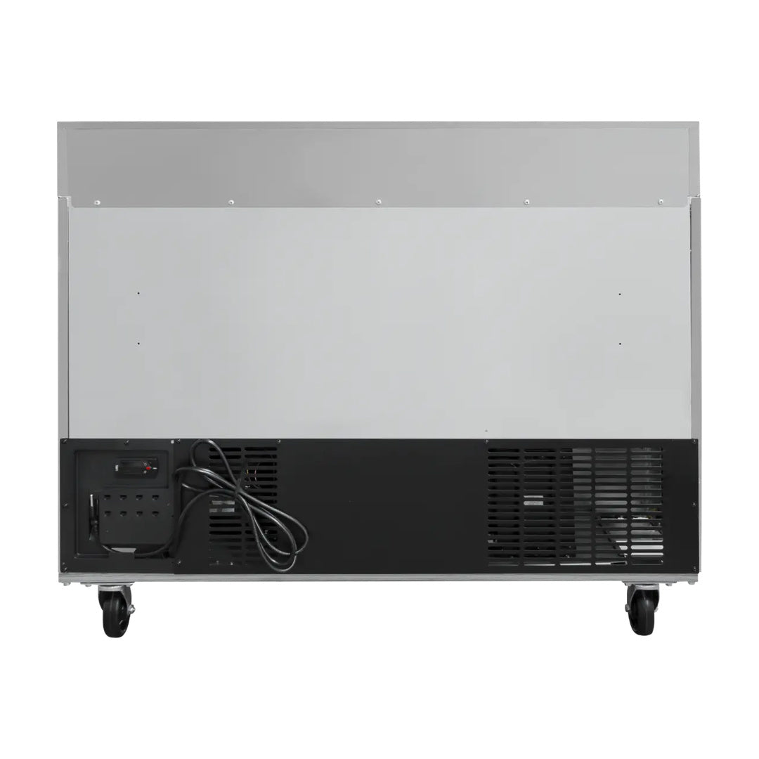 Mesa de trabajo y congelador de 2 puertas solidas 11 pies Icehaus MTC-2P-SS-01