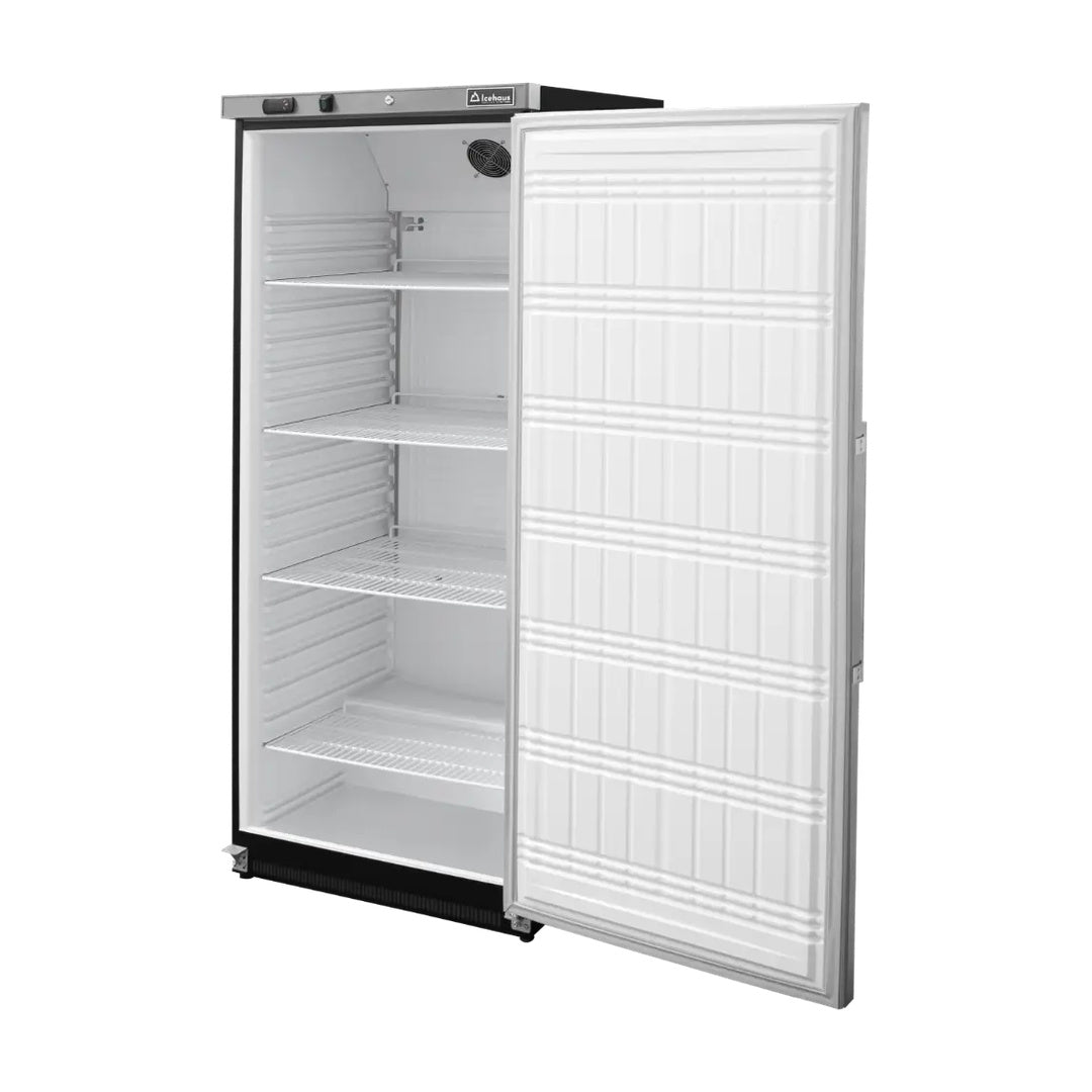 Refrigerador vertical 1 puerta sólida en acero inoxidable 12.6 pies Icehaus RVI-400