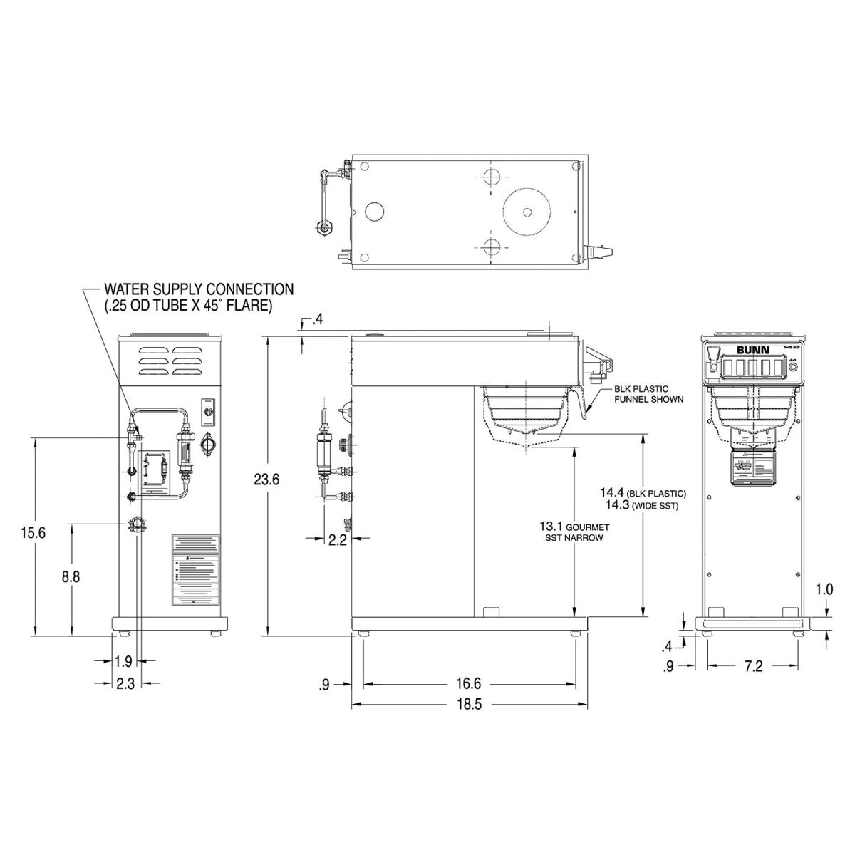 Cafereta AXIOM-DV-APS Airpot System de 5.9L  BUNN 38700.0010