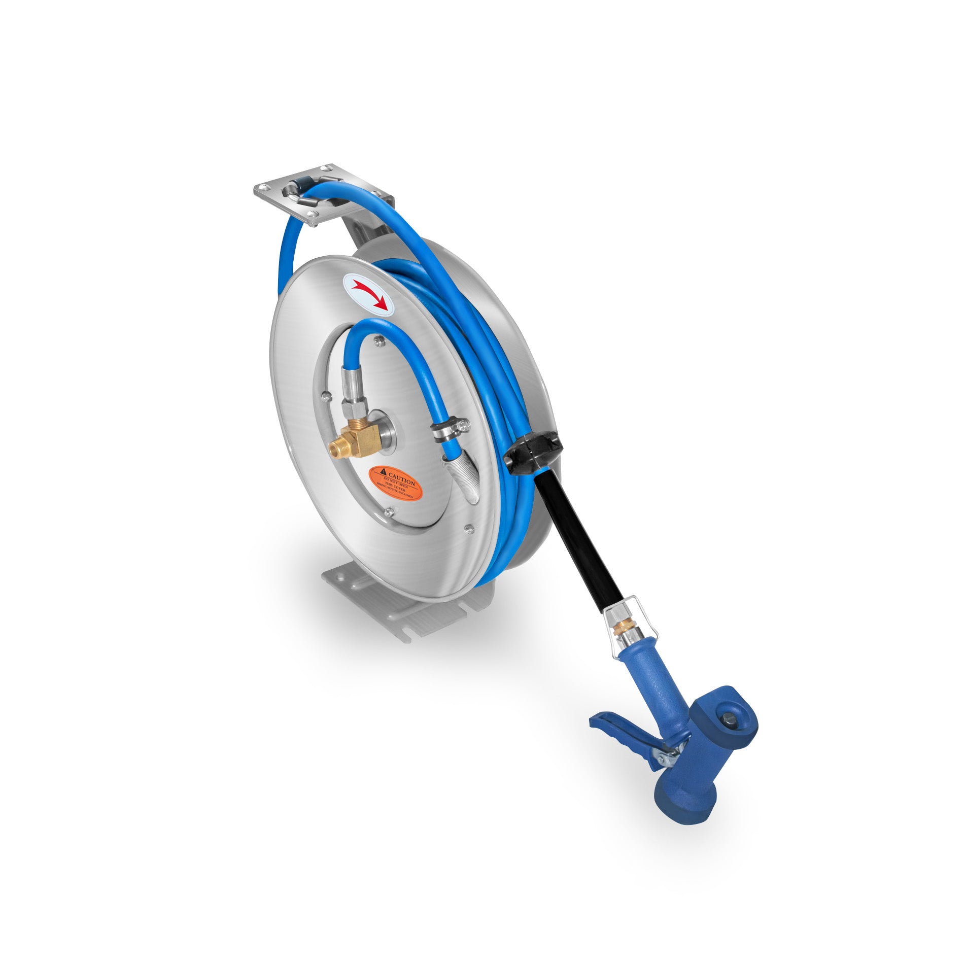 Carrete Retráctil con Manguera Acero Inoxidable 10m Rhino MAPCA-10X