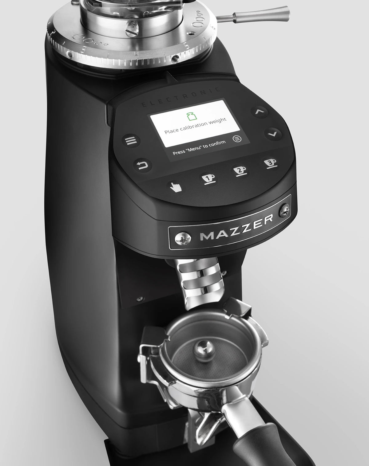 Molino de café por peso con muelas planas de 64 mm para dosificación precisa Mazzer MINI G