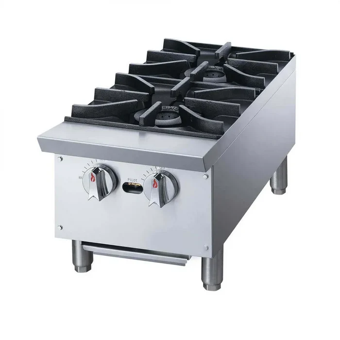 Parrilla comercial a gas de 2 quemadores MIGSA XRB-2-MG