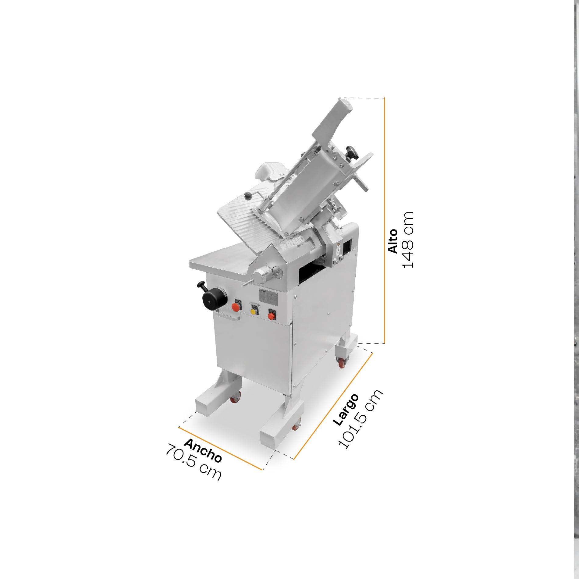 Rebanadora Automática de Carne 363 mm Rhino REBAC-363