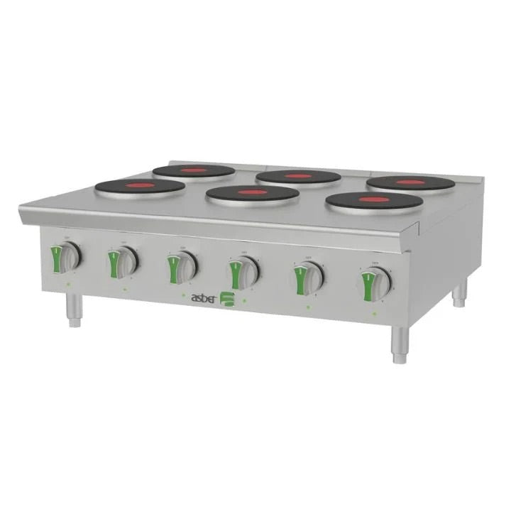 Parrilla Eléctrica Asber Emerald Line AEHP E 6 36 EM