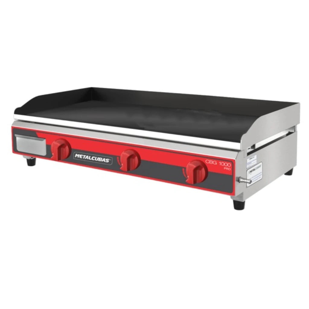 Plancha Industrial A Gas Pro 100 CM Metalcubas CBG1000PRO
