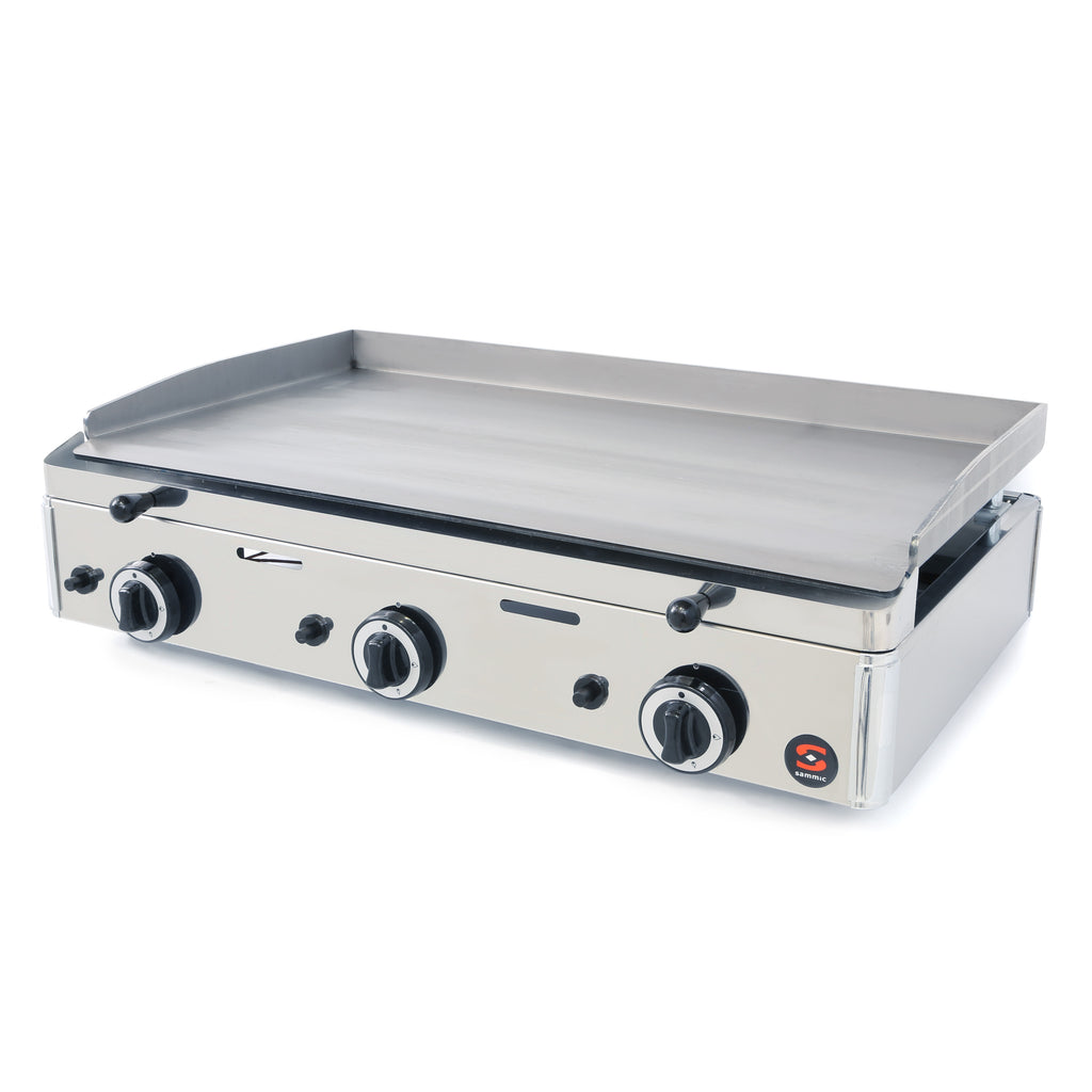 Plancha snack a gas, superficie de acero Sammic - SPG-801 5130317