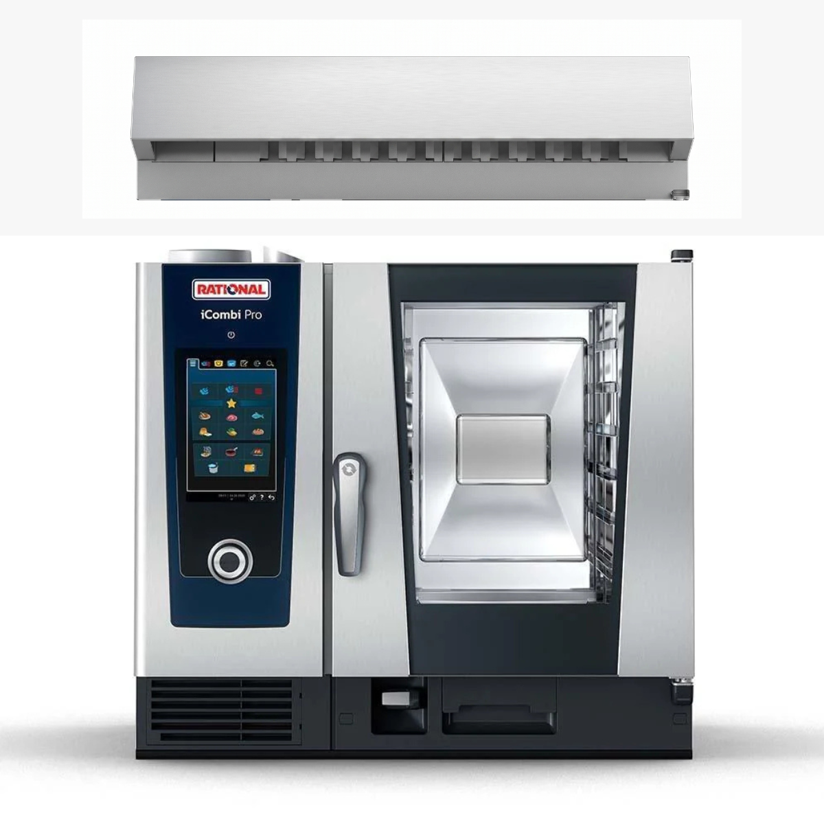 Horno iCombi Pro eléctrico 6GN 1/1 con sistema Autodose CB1ERRA.0016169 + Campana de condensación 6-1/1 UltraVent Rational