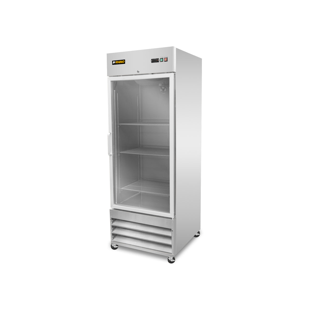 Congelador Vertical de Acero Inoxidable con Puerta de Cristal Rhino CONVECRI-23