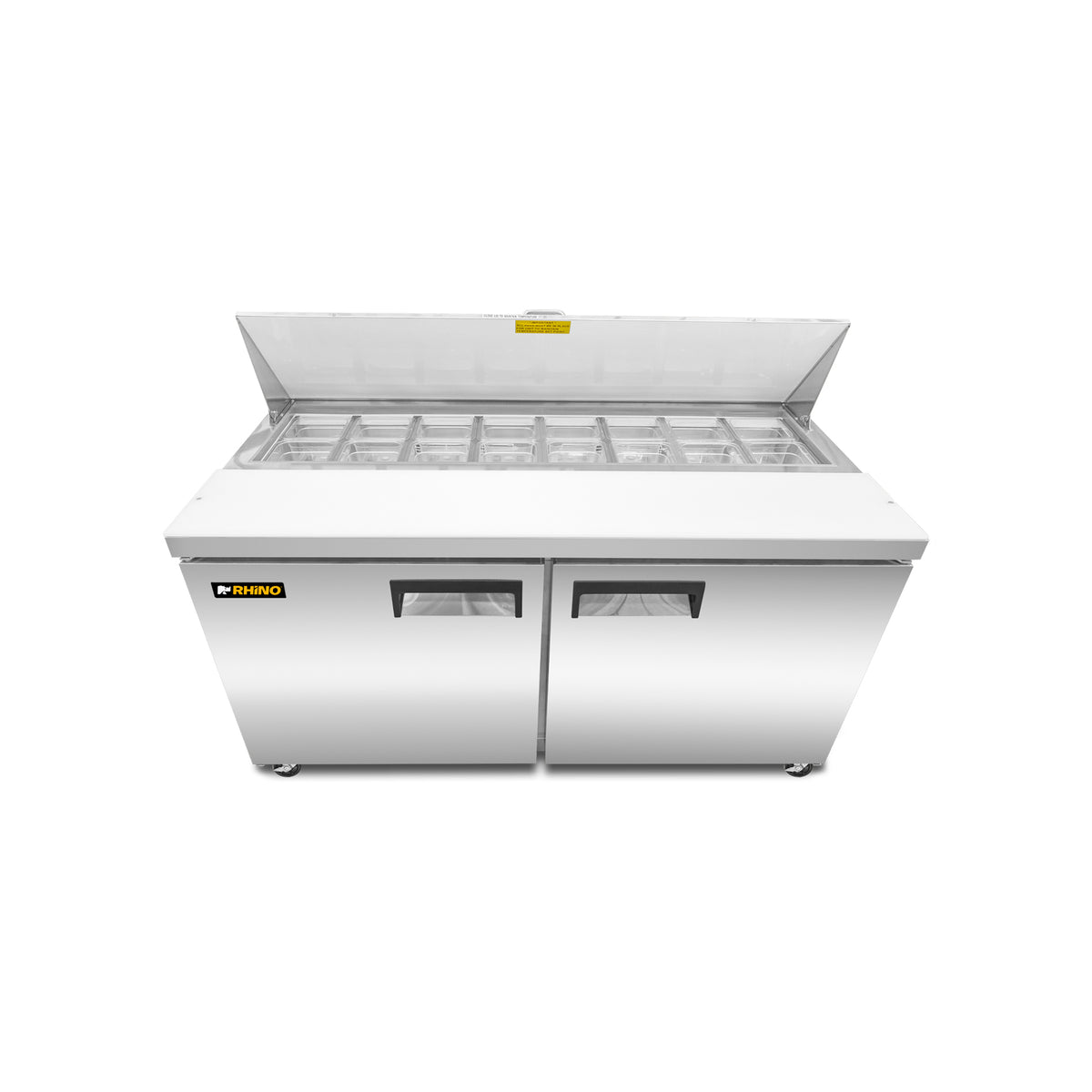 Mesa Refrigerada de Preparación en Acero Inoxidable 15.2 pies Rhino MERSAL-60