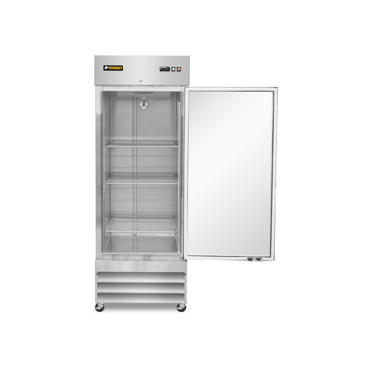 Refrigerador Vertical de Acero Inoxidable con Puerta de Cristal Rhino REVECRI-23