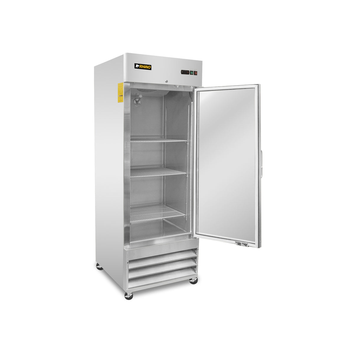 Refrigerador Vertical de Acero Inoxidable con Puerta de Cristal Rhino REVECRI-23